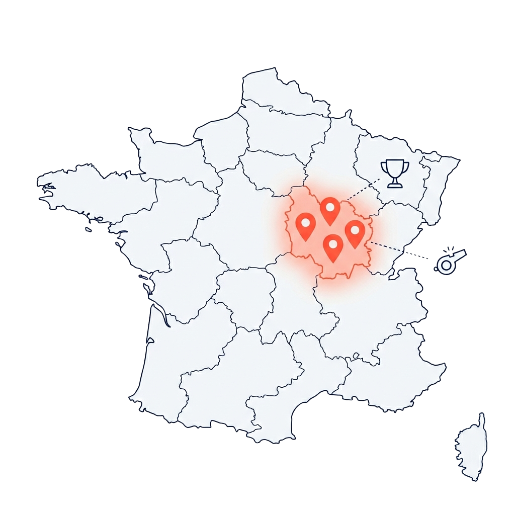 Sélection des concours par département