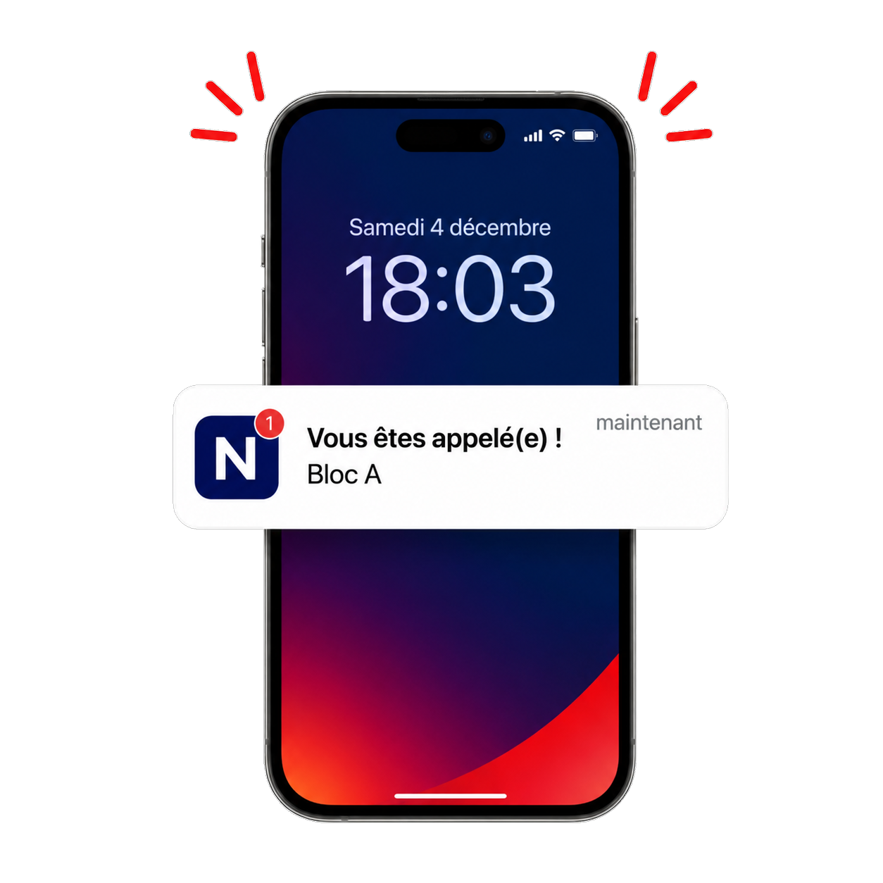 Application NOTYGO sur smartphone